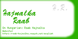 hajnalka raab business card